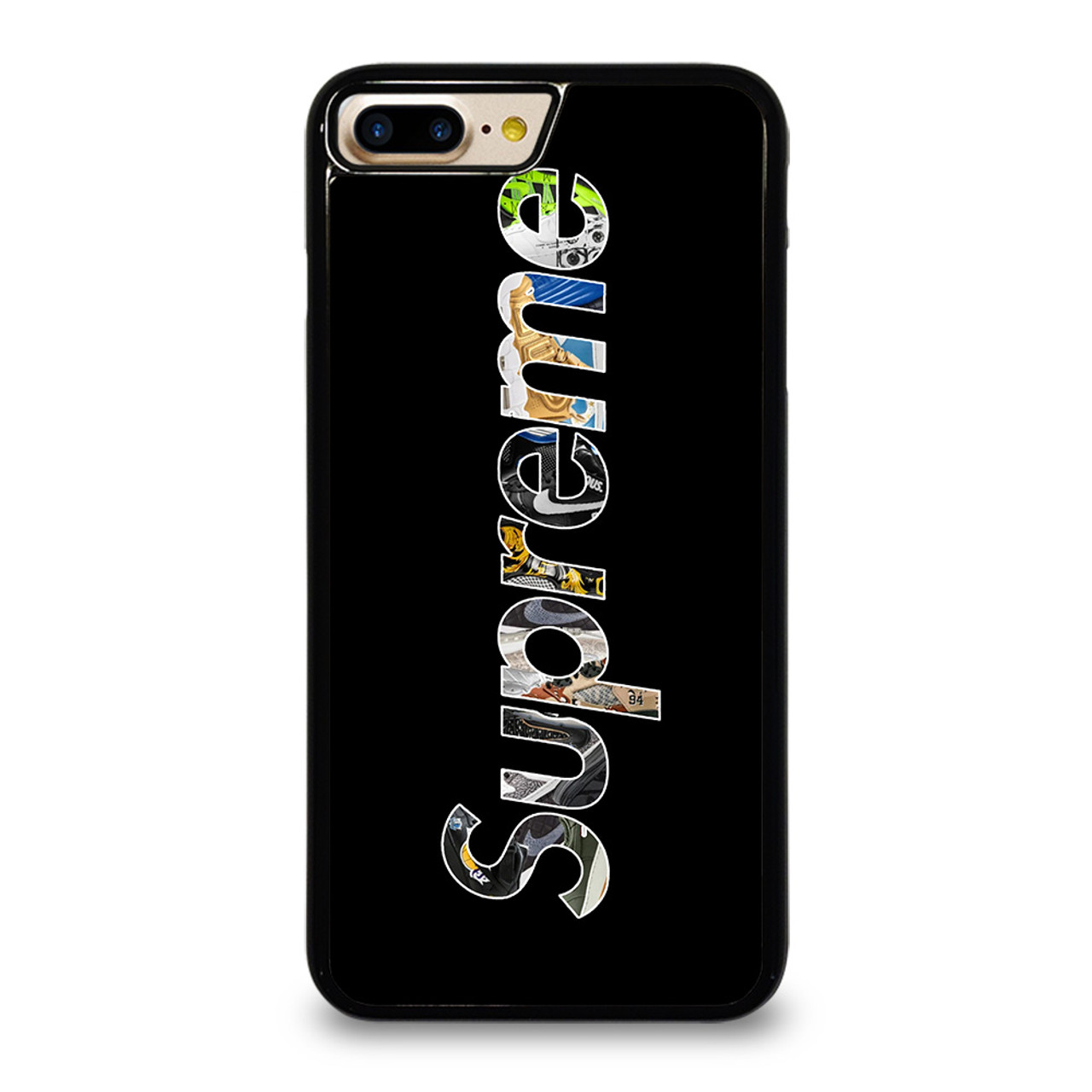 SUPREME NIKE SNEAKERS BLACK iPhone 7 / 8 Plus Case Cover